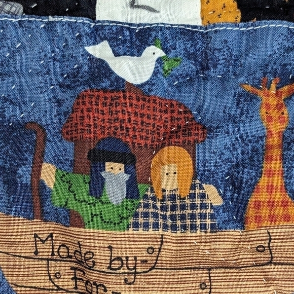 Handmade Noah's Arc Quilted Vest L 10 - Picture 5 of 5